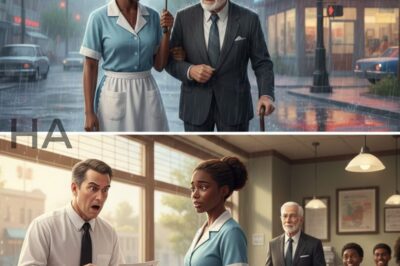 Poor Black waitress Helped an old Man walking in the Rain — The Next Day, He Helped her save her Job