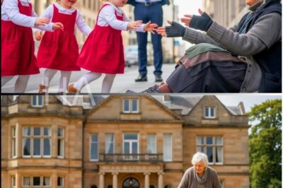 The millionaire’s triplet daughters were blind—until the old beggar woman changed everything.