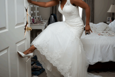 After the wedding day, my husband hid in the bathroom for 45 minutes – when I knocked on the door, I heard a woman’s voice inside, I kicked the door open and walked in and discovered…