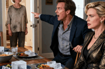 I never told my son that I’m a wealthy CEO who earns millions every month. He’s always assumed I live off a small pension. When he invited me to dinner with his fiancée’s parents, I decided to test them by pretending to be a poor woman who’d lost everything. But the moment I walked through the door, her mother tilted her chin and said, “She looks… so plain! I hope you’re not expecting us to help with the wedding costs.” I said nothing. But her father looked at me for one second—and suddenly stood up in fear…