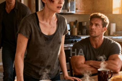 After my husband hit me, I went to sleep without a single word. The next morning, he woke up to the smell of pancakes and a table full of food. He said, “Good, you finally get it.” But the moment he saw who was actually sitting at the table, his face changed instantly…