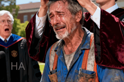 My stepfather was a construction worker for 25 years and raised me to get my PhD. Then the teacher was stunned to see him at the graduation ceremony.