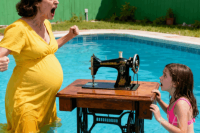 My 16-year-old daughter worked for months, saving every dollar to buy her dream sewing machine, her most cherished treasure. But when she didn’t finish her chores quickly enough, her cruel stepmother threw it into the pool while my ex-husband watched in silence. They thought I would break down in tears. They had no idea I was about to show them what it truly means to lose something valuable…
