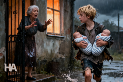 It Was Pouring Rain When a Poor Boy Knocked on Her Gate… But the Truth He Carried Changed Her Life Forever…