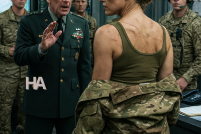 They demanded she take off her jacket — but the moment the general caught sight of the scars beneath, he snapped to a shaken salute.