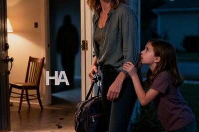 My husband had moved into his mother’s house to take care of her. I wanted to surprise him, so I went there with our seven-year-old daughter without telling him. When we arrived, the front door was slightly open. My daughter peeked inside, then gently tugged on my sleeve. “Mom, look—but do it quietly.”