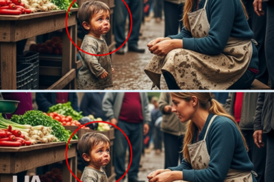 Abandoned Boy Freezes When He Sees the Market Vendor…