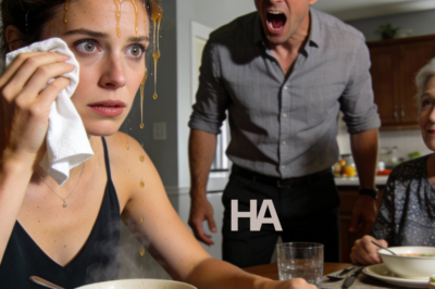 At family dinner, my husband dumped boiling soup on my head while his mother laughed.