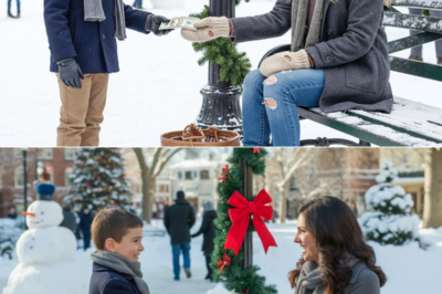 HERE… CAN YOU BE MY MOM JUST FOR TODAY?” — THE BILLIONAIRE’S SON ASKED THE HUMBLE WOMAN