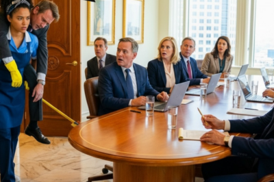 The Cleaning Woman Carried the CEO Up Three Flights of Stairs…