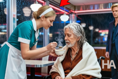 A Multimillionaire Saw a Waitress Feeding a Disabled Old Man…  What He Did Next Changed Everything