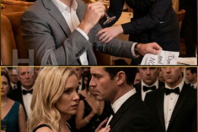 Waitress Slipped the CEO a Note “Don’t Drink It, and leave NOW”, He Grabbed Her Hand and Said…