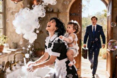 Since my wife died, my daughter hadn’t spoken a word. I came home early and froze: she was laughing with the new maid. “she’s a fraud,” my housekeeper warned, “she lied about her address!” furious, I followed the girl to a squat downtown. I stormed in to fire her, but what I saw inside the room made me drop to my knees…