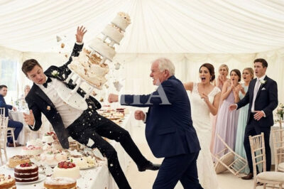 At my older sister’s wedding, my parents insisted I hand over the $450,000 house I had built entirely with my own money. When I refused, my father lost control—he grabbed a metal cake stand and smashed it into my head, sending me crashing into a table and leaving me badly injured. Then my sister’s fiancé stepped forward and revealed a truth so devastating it completely destroyed my parents’ world.