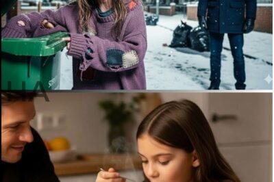 Single dad saw a little girl searching trash on Christmas eve_and the truth left him stunned