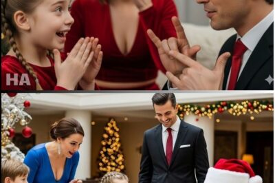 Boss Took Her Deaf Daughter to a Christmas Dinner — The Single Dad’s Sign Language Made Her Smile