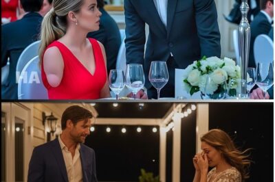 she was forced to sit alone at her sister’s wedding—until a single dad said,act like you’re with me!