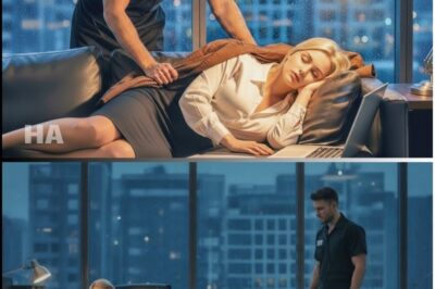The CEO Pretended to Sleep to Test a Janitor Dad—Then His Whisper Froze Her Cold