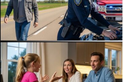 A Single Dad Stopped to Help a Female Cop—He Froze When He Saw Her Face