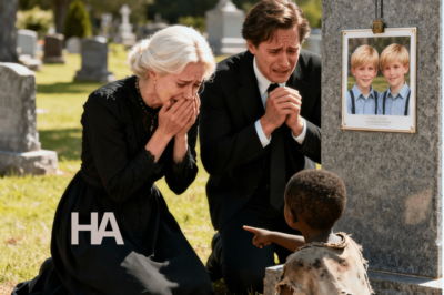AT YOUR SONS’ GRAVES, A HOMELESS GIRL SCREAMS: “THE TWINS AREN’T DEAD… THEY’RE IN AN ORPHANAGE!”