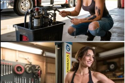 She Fixed His Truck for Free — Weeks Later, a Flatbed Trailer Arrived at Her Garage!