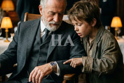 “Sir… My Father Had a Watch Exactly Like Yours” – A Rich Businessman Tried to Have a Homeless Boy Removed From a Five-Star Restaurant until He Said One Sentence That Changed Everything