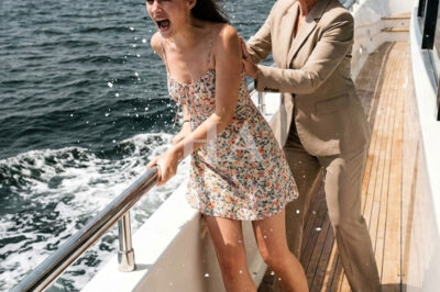 I never told my boyfriend’s snobbish parents that I owned the bank holding their massive debt. To them, I was just a “barista with no future.” At their yacht party, his mother pushed me toward the edge of the boat and sneered, “Service staff should stay below deck,” while his father laughed, “Don’t get the furniture wet, trash.” My boyfriend adjusted his sunglasses and didn’t move. Then, a siren blared across the water. A police boat pulled up alongside the yacht… and the Bank’s Chief Legal Officer stepped aboard with a megaphone, looking directly at me. “Madam President, the foreclosure papers are ready for your signature.”