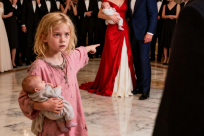 A Billionaire Was Celebrating His Engagement—Until a Homeless Girl Crashed the Party With a Baby in Her Arms and Pointed at the Bride, Freezing the Entire Room…