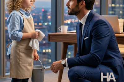 A 5-YEAR-OLD JANITOR WALKED INTO YOUR CEO OFFICE… AND ONE SPILLED GLASS EXPOSED A CORPORATE MONSTER