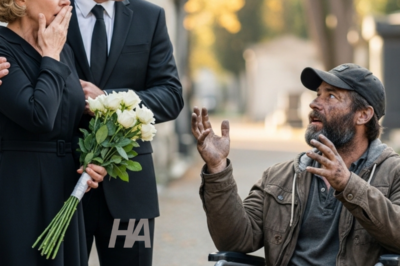 A BEGGAR IN A WHEELCHAIR SCREAMS “MOM, DAD, I’M ALIVE!” AT YOUR SON’S GRAVE… AND YOUR RICH FAMILY’S SECRET SHATTERS IN PUBLIC