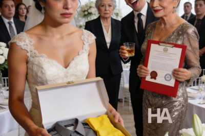 THEY GIFTED YOUR DAUGHTER A MAID UNIFORM AT HER WEDDING… AND LAUGHED, UNTIL YOU OPENED THE RED FOLDER THAT ENDED THEIR LAST NAME