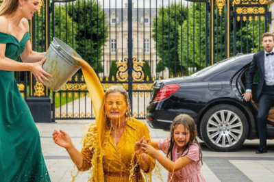 SHE DOUSED YOUR WIDOWED MOM AND YOUR LITTLE GIRL OUTSIDE THE MANSION… THEN YOU FOUND THE FILES THAT PROVED SHE WAS “BUYING” YOUR DAUGHTER