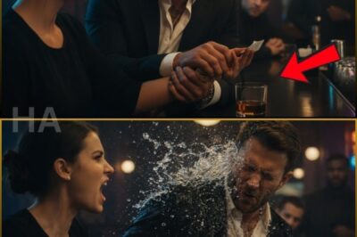 I secretly placed a note under a billionaire’s bottle of whiskey, saying, “Don’t drink it”… He was shocked, and I cleverly knocked the glass away, giving him an excuse to drag me out by the wrist. An hour later, I learned that his family had been hunting for my bottle for years. Just as he was about to tell me the truth, the real trouble began…