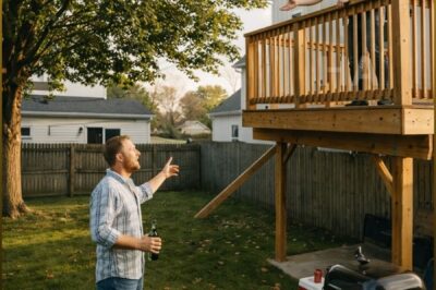 THEY BUILT A LUXURY BALCONY OVER MY BACKYARD WHILE I WAS GONE. I MADE SURE THE ENTIRE THING CAME CRASHING BACK TO EARTH