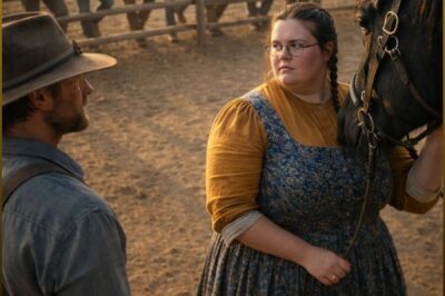 WHEN THE TOWN SENT THE “USELESS” BIG GIRL TO A BITTER WYOMING RANCHER’S BARN SO A KILLER STALLION COULD HUMILIATE HER FOR EVERYONE’S AMUSEMENT, THEY EXPECTED HER TO COME HOME BROKEN, BEGGING, AND ASHAMED. INSTEAD, THE SILENT COWBOY THEY WARNED HER ABOUT SAW THE COURAGE BENEATH HER FEAR, THE HORSE BOWED FIRST, AND THE JOKE THEY PLANNED BECAME THE VERY THING THAT DESTROYED THEIR POWER OVER HER