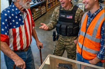 WHEN THREE COCKY GUN SHOP CLERKS MOCKED A SILVER-HAIRED STRANGER IN A SMALL VIRGINIA TOWN, THEY THOUGHT THEY WERE TEASING JUST ANOTHER OLD MAN LOOKING FOR PROTECTION, BUT THE MOMENT THEIR OWNER WALKED IN, SNAPPED TO ATTENTION, AND CALLED HIM “COLONEL,” A SIMPLE TUESDAY MORNING TURNED INTO A SHATTERING LESSON ABOUT WAR, LOSS, CHARACTER, AND THE KIND OF HONOR AMERICA TOO OFTEN FORGETS TO RECOGNIZE