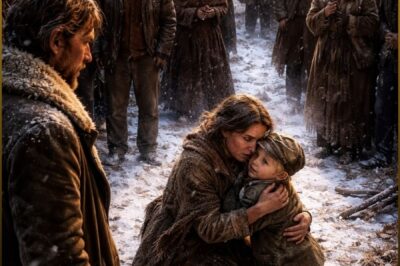 He hired a starving mother to work during the winter… then when her young son appeared, causing a stir among the family and neighbors who came to see, it turned out the boy was….