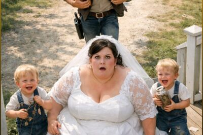 No bride could last a night with the mountain cowboy’s twins… until the unwelcome, FAT widow inadvertently exposed the elaborate scheme that had been fooling the town, and the newcomer stormed toward the fat bride…..