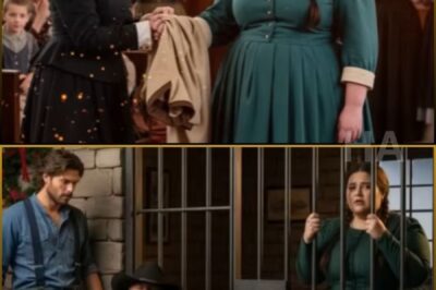 THE SHERIFF DRAGGED THE OBESE WIDOW TO JAIL ON CHRISTMAS EVE – THEN THE LONELIEST RANCHER IN WYOMING PAID TRIPLE HER BAIL AND GAVE HER HIS NAME