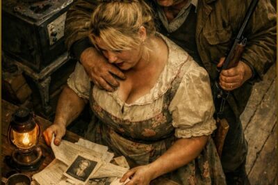 The fat man returned from hunting and found the plump woman sitting by his wife’s old stove. He approached her, overpowered her from behind, and discovered she was looking through a pile of papers about his wife and their property. As soon as she spoke…