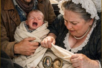THE COWBOY’S BABY SCREAMED THROUGH THE WHOLE STAGECOACH UNTIL A OBESE WIDOW TORE OPEN HIS SWADDLE — WHAT HIS DEAD WIFE HAD STITCHED INSIDE SHOOK THE ENTIRE VALLEY