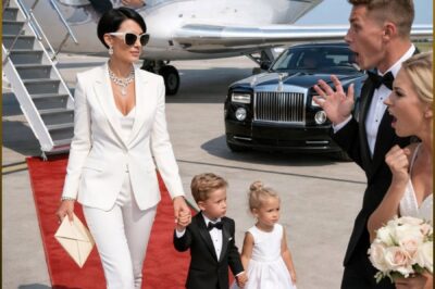 HE INVITED HIS BROKE EX-WIFE TO WATCH HIM MARRY HER BEST FRIEND, BUT SHE LANDED IN A JET AS BILLIONAIRE WITH HIS TWINS- As soon as the old briefcase he threw away with her that day was revealed, her best friend screamed…