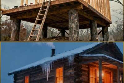 NEIGHBORS LAUGHED WHEN HE RAISED HIS CABIN FOUR FEET ABOVE THE GROUND, UNTIL THE DEADLIEST WINTER MADE THEM BEG TO LEARN WHY
