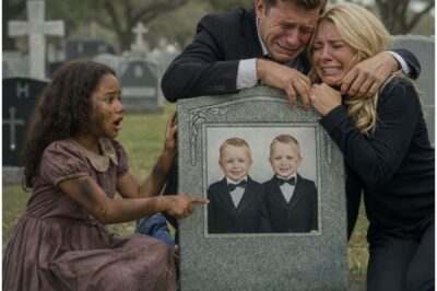 “MA’AM, YOUR TWINS AREN’T DEAD” — THE HOMELESS GIRL’S WHISPER AT THE GRAVESIDE EXPOSED A BILLIONAIRE’S EX-WIFE