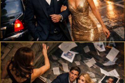 He kicked his “boring” wife out of the house with a $200,000 check, then paraded his glittering new fiancée around Manhattan as if he’d just won the lottery… Then the woman he considered too ordinary to stand beside him descended the hotel stairs in a new guise he himself didn’t recognize, clutching a stack of horrifying evidence that made him tremble. The moment she tossed the documents into the air, it all truly began…