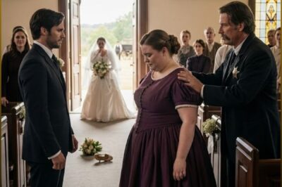 SHE RAN FROM THE ALTAR TO CHASE FREEDOM, BUT WHEN THE SHERIFF MOCKED THE FAMILY AND OFFERED HER “UNWANTED” SISTER IN HER PLACE, THE POWERFUL RANCHER SHOCKED THE WHOLE TOWN BY SAYING, “NO… SHE’S THE ONLY BRIDE I NOW WANTED”