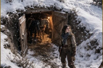 It was rumored that the Wyoming widow had gone mad when she dug a secret stable under her log cabin… But after a blizzard buried all the “proper” stables, her secret shelter passed the only truly important test of the freezing weather. As soon as anyone spoke, she left them all speechless…
