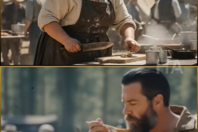“THEN KEEP YOUR MOUTH OFF MY FOOD” — THE FEARED MOUNTAIN JUDGE MOCKED THE BIG WOMAN COOK IN FRONT OF THE WHOLE UTAH FAIRGROUND… UNTIL ONE SPOONFUL HIT HIS TONGUE AND THE MOST DANGEROUS MAN IN THE TERRITORY WENT DEAD SILENT