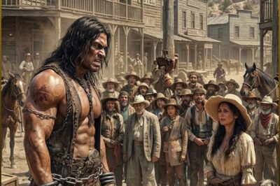 SHE PAID CASH FOR THE “SAVAGE” THEY WANTED BROKEN… BUT WHEN THE WHOLE TOWN LEARNED WHO HE REALLY WAS, THE MEN WHO MOCKED HIM BEGGED FOR MERCY