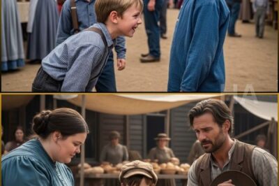 THE COWBOY BEGGED THE WOMAN EVERYONE IN TOWN MOCKED TO MAKE HIS SILENT SON SPEAK… BUT WHEN THE BOY FINALLY WHISPERED, HIS FIRST WORDS SHATTERED A THREE-YEAR SILENCE, EXPOSED A FATHER’S QUIET COWARDICE, AND TURNED A DYING RANCH INTO THE ONLY HOME ANY OF THEM HAD LEFT